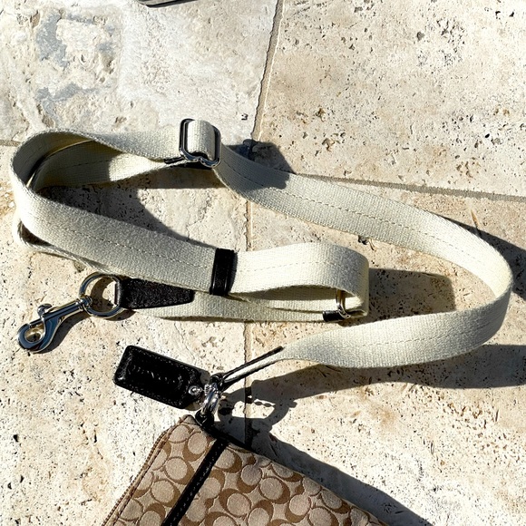 Coach Khaki/Mahogany Signature “C” Canvas Fabric/Leather XBody-adjustable Strap - Picture 10 of 16